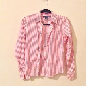 Ralph Lauren slim fit shirt! Pink Stripes!